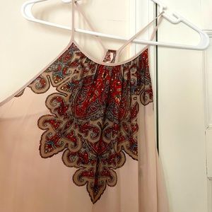 Free people slit dress top